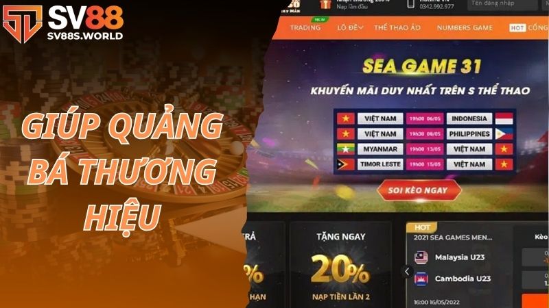 Thưởng nạp mỗi ngày SV88 giúp quảng bá thương hiệu